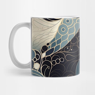 Abstract Swirls and Waves Effect illustration Mug